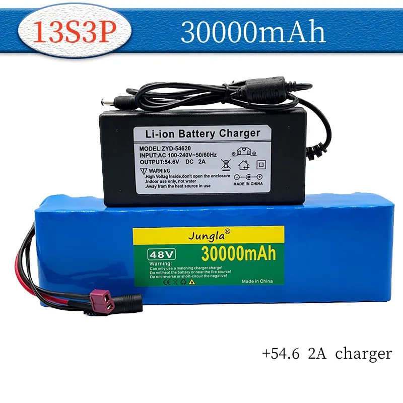 

13S3P 48V 30Ah 1000W 30000mAh Lithium Ion Battery Pack E-bike Electric Bicycle Scooter with BMS