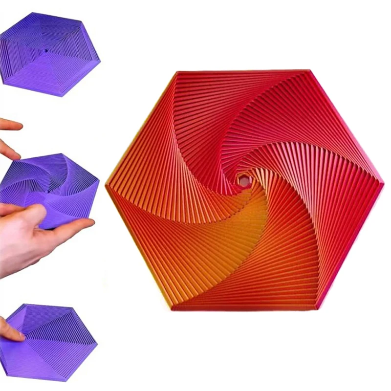 Шестигранная подставка с 3D принтом шестиугольная игрушка-непоседа шестигранная