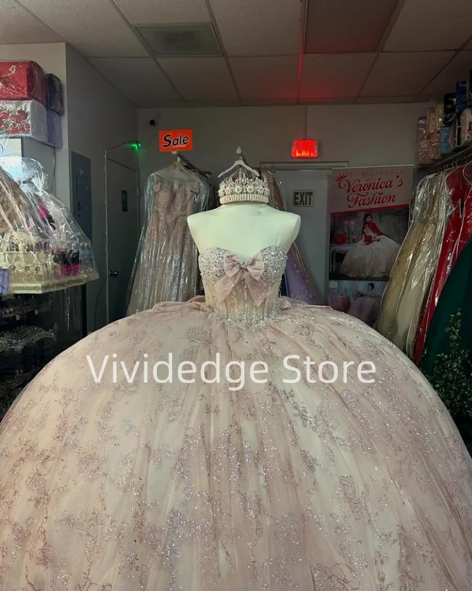 Милое розовое платье принцессы без бретелек на бретельках для выпускного вечера