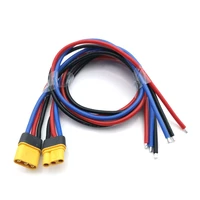 free shipping 10cm 20 30 50 1m mr30 with wire male female connector plug with sheath for rc lipo battery rc multicopter airplane
