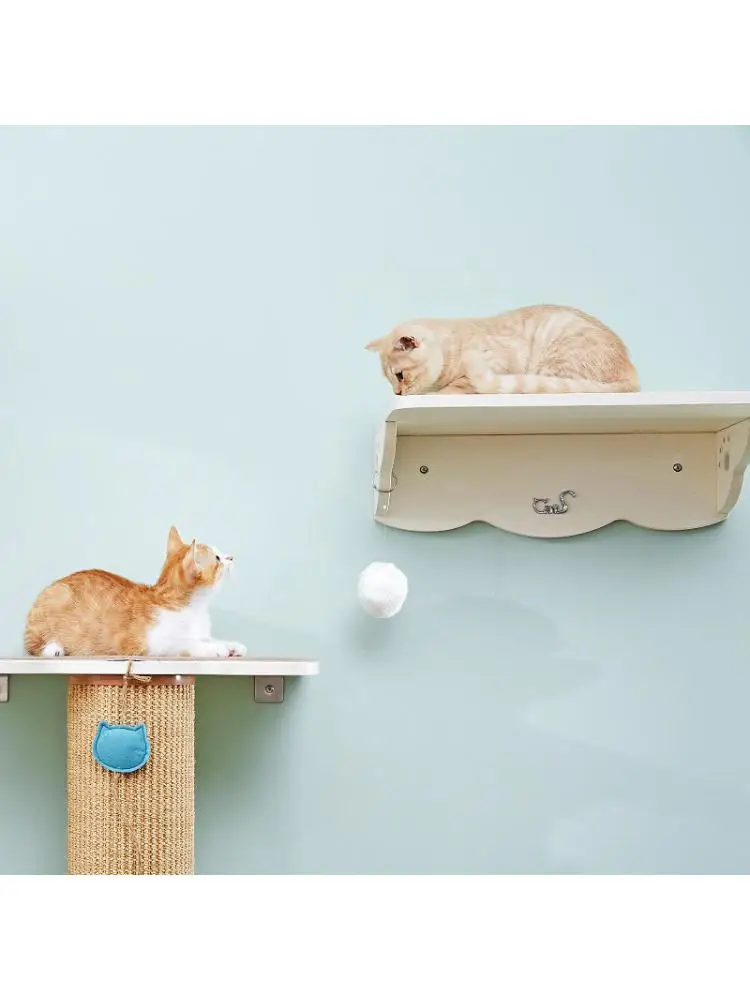 

Wall-mounted Wooden Cat Furniture, Stable Cat Jumping Platform, Cat Litter, Small Cat Bed, Pet Toy