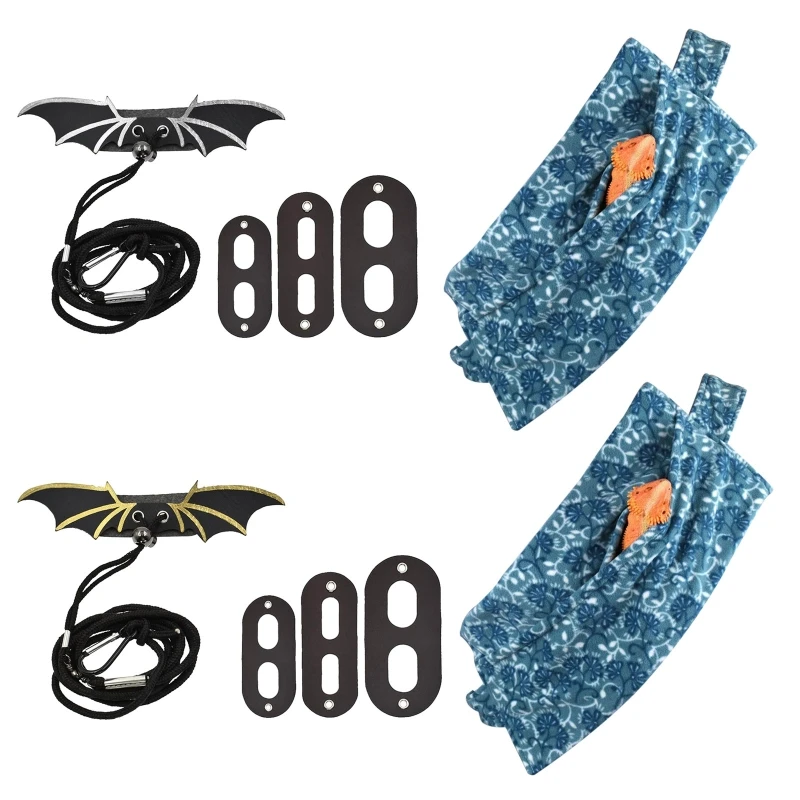 

Reptile Sling for Bearded Dragons Harness Leash Set with Wings Reptile Carrier Drop Shipping