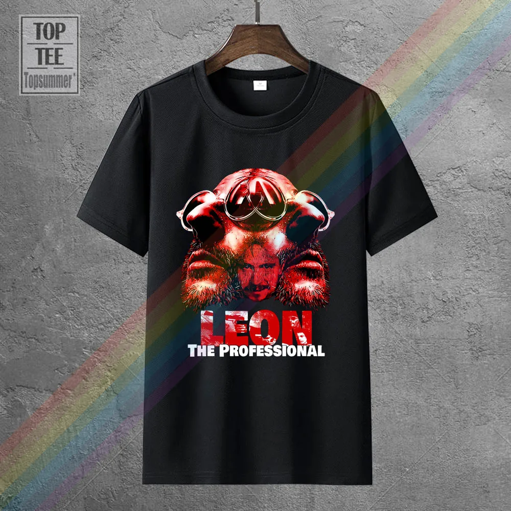 

Luc Besson Leon The Professional Tee-Shirt Funny Horror T Shirt Skull Fashionable Sweatshirt T Shirts Retro Gothic Tshirts