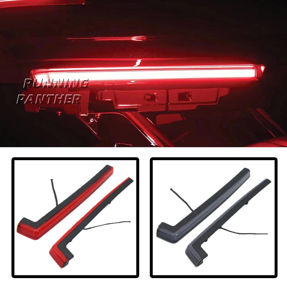 

Motorcycle Rear Trunk Tour Pack Side Accent Marker Panel Turn Signal LED Lights For Harley Touring Road Electra Glide 2014-2022