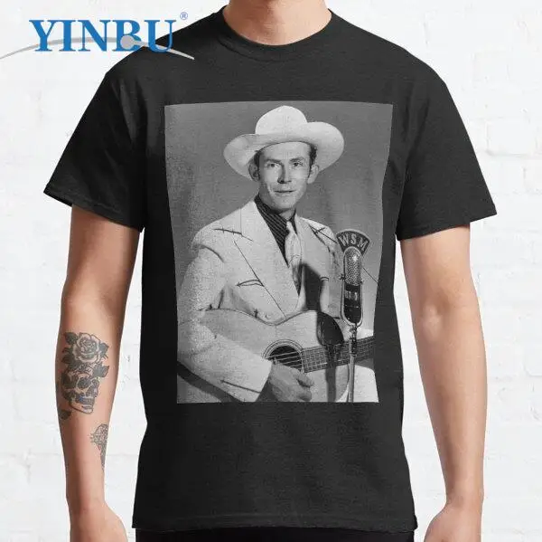 

Hank Williams Unisex t shirts YINBU brand 2023 t-shirt Graphic Tee