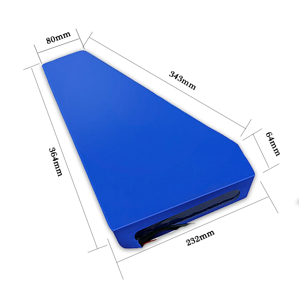 Треугольная литиевая батарея Samsung для электровелосипеда 48 В 20 А · ч 36 25 52 в 28