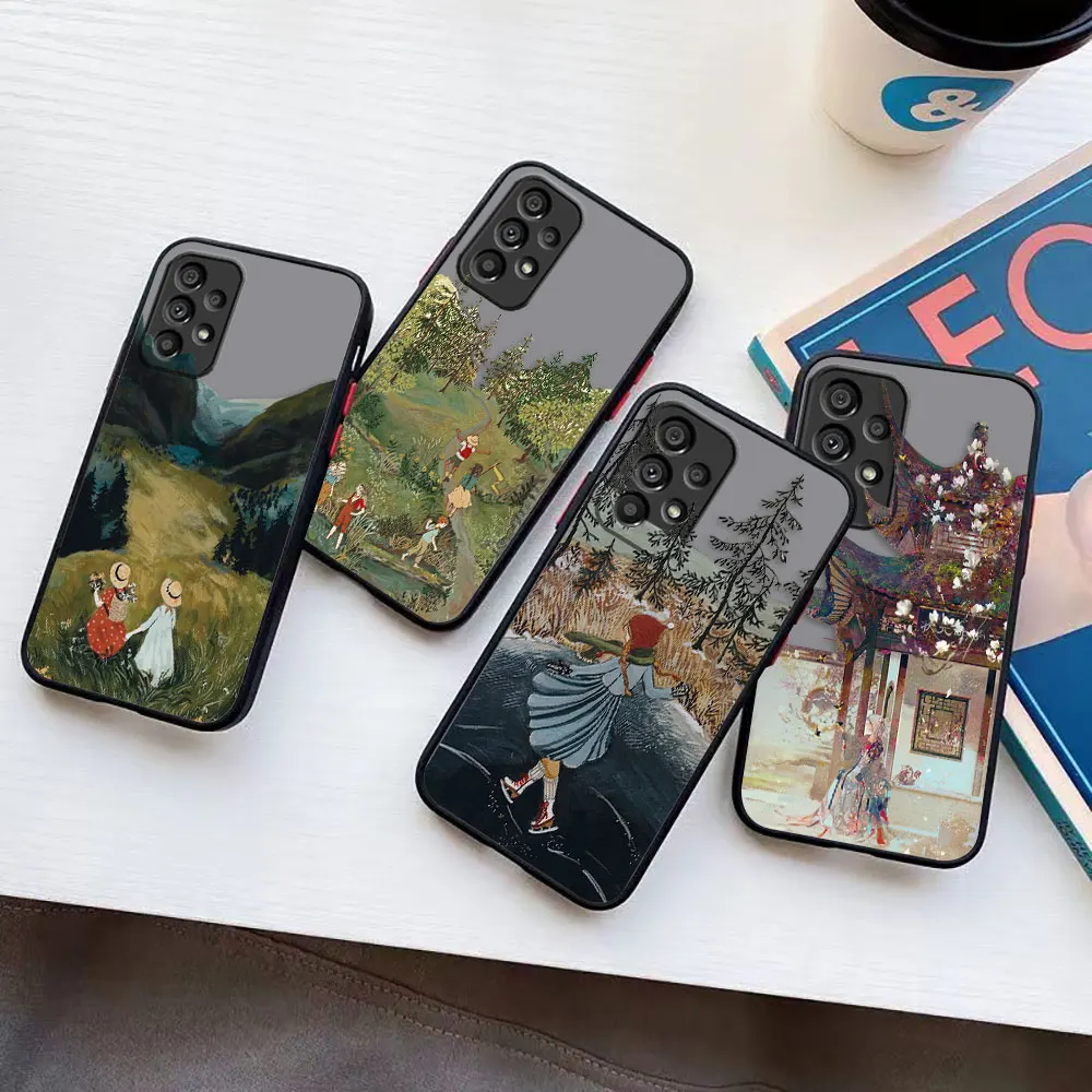 

Матовый чехол для Samsung Galaxy A73/A72/A71/A53/A52/A51/A50/A42/A32/A33/A30/A23/A21S/A14