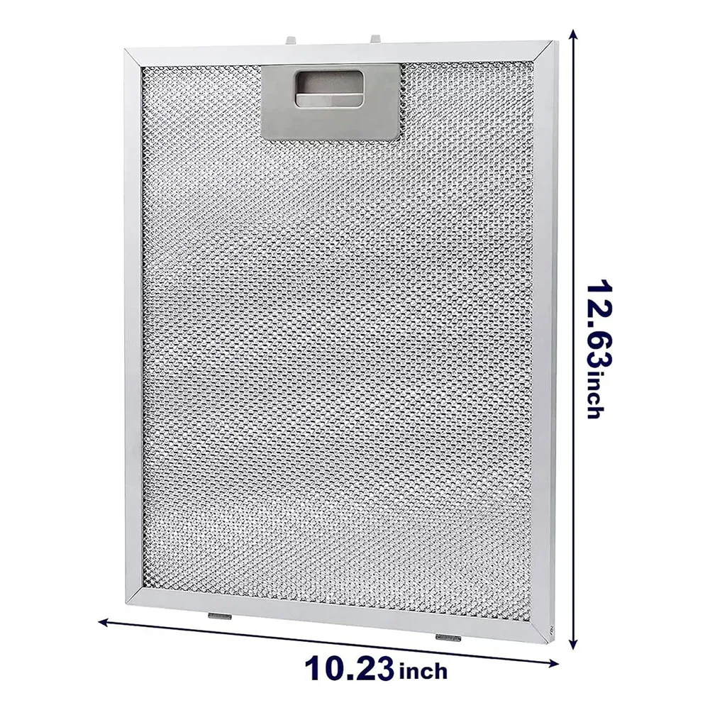 

For Range Hood Filter 2PCS 320x260x9mm Aluminized Grease Parts Replacement Silver Brand New Durable And Practical