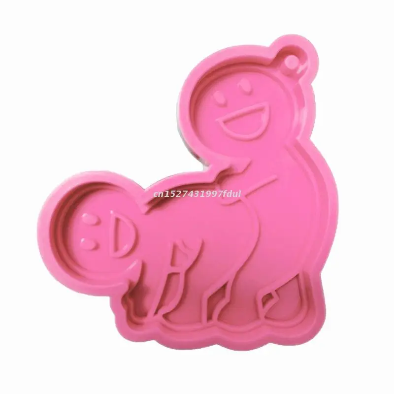 

Valentine's Day Funny Keychain UV Crystal Epoxy Mold DIY Crafts Jewelry Hanging Pendant Ornaments Resin Silicone Mould