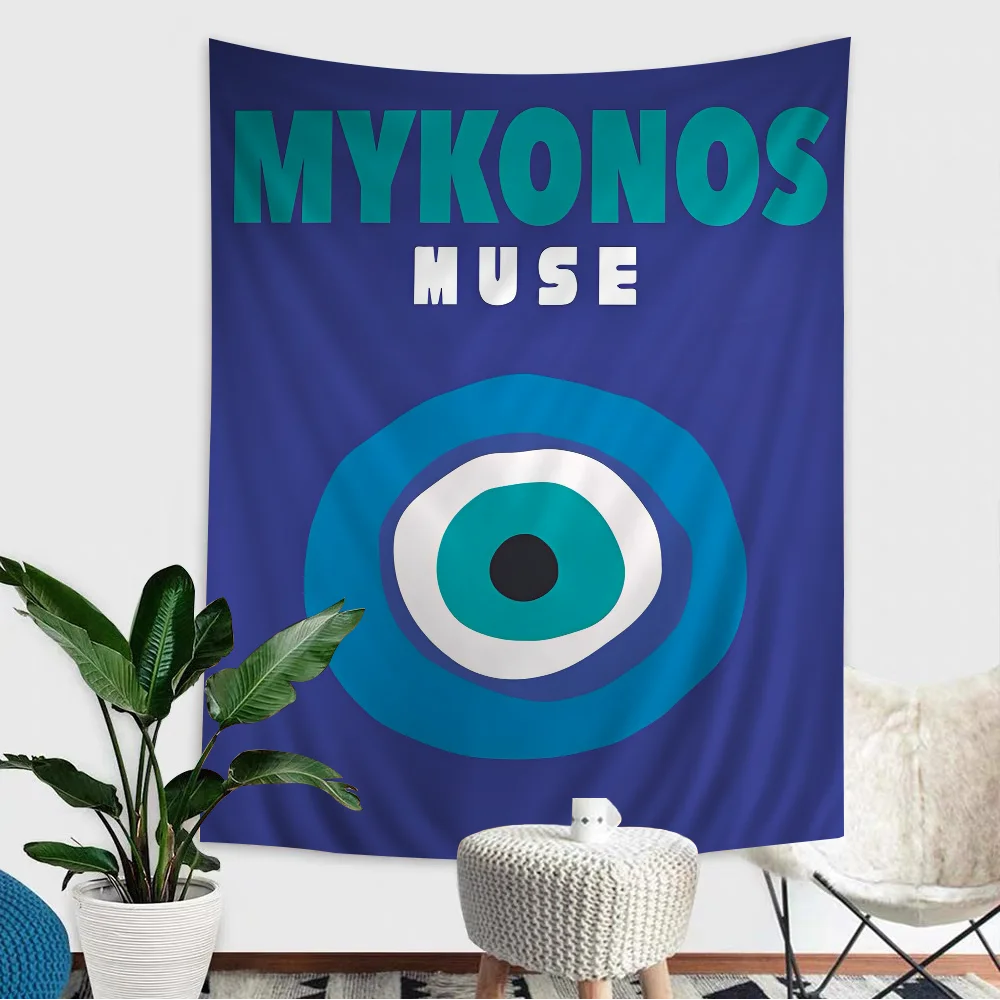 Графический Декор Майами искусство аниме гобелен подвесной Таро хиппи Фотофон