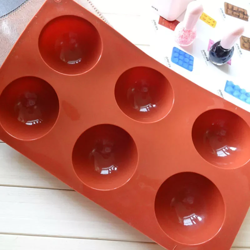 

6/15/24 Holes Baking Round Half Sphere Silicone Chocolate Pastry Cake Mold Jello Soap Bread Bakeware Stencil Buy 2 Get Gift