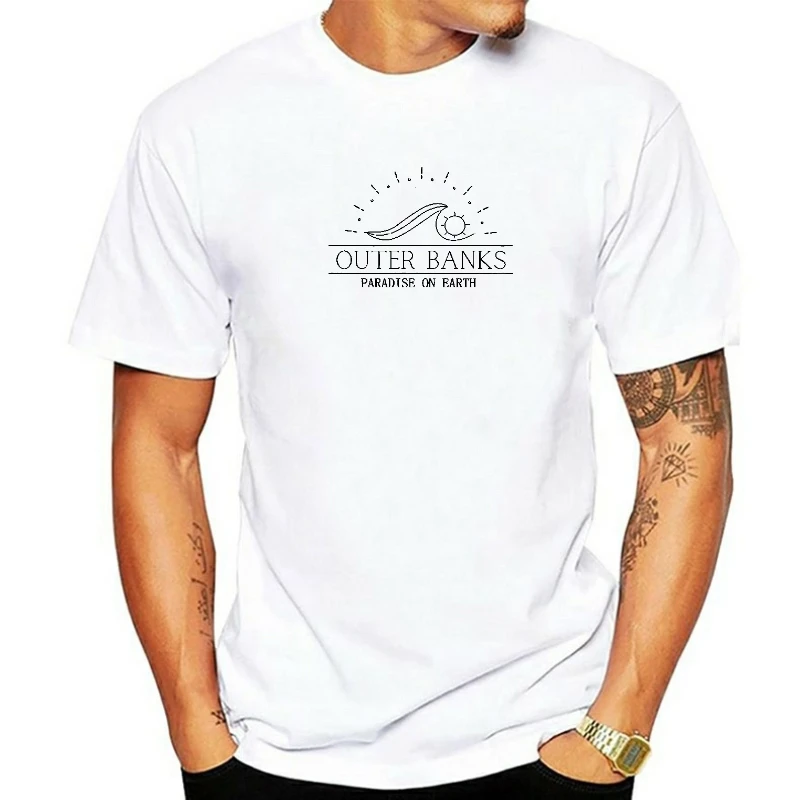 

Outer Banks T Shirt Women Vintage Pogue Life OBX North Carolina T-shirt Paradise on Earth O T Shirts Sreetwear Womens Clothing