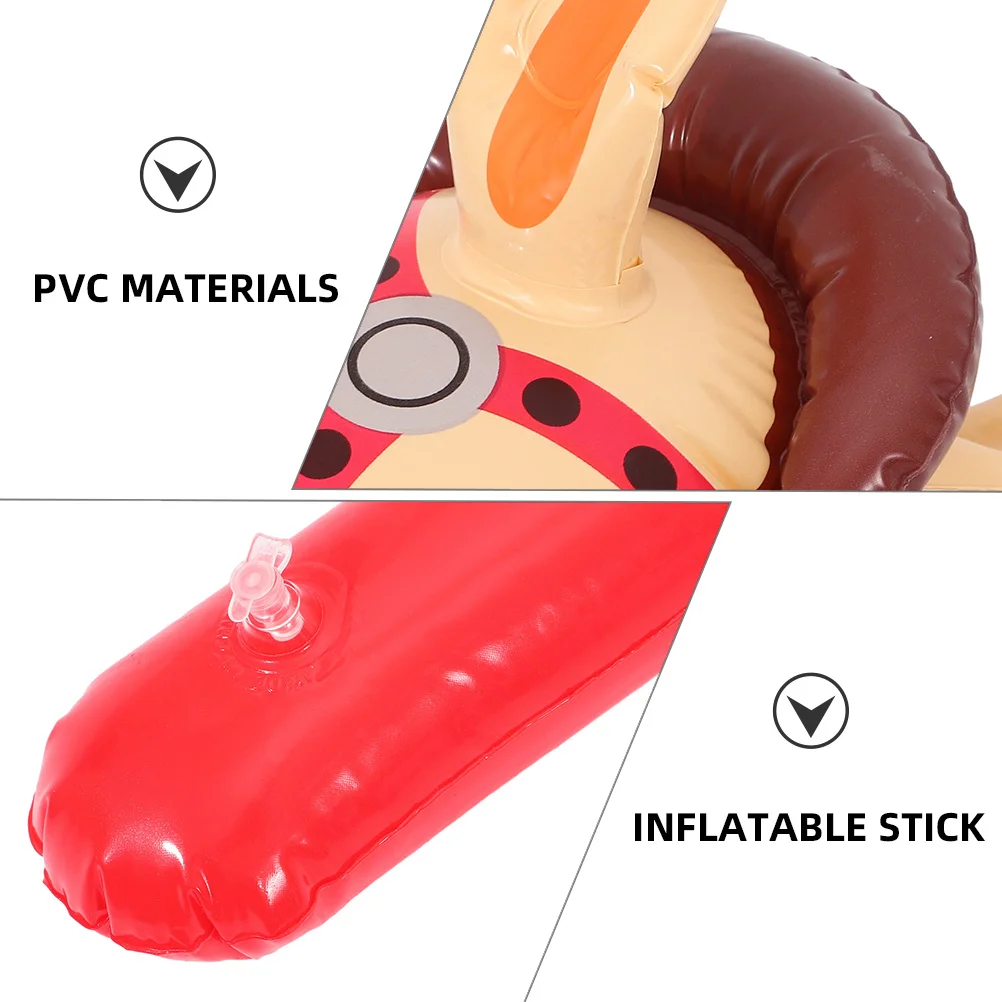 6 шт. палочка с головой лошади реквизит для детские игрушки надувные сувениры