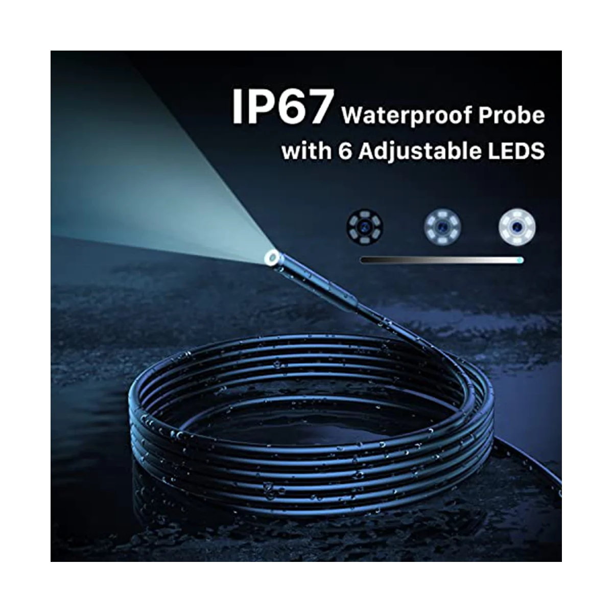 USB-эндоскоп с кабелем 3 5 м и гибким 7 мм