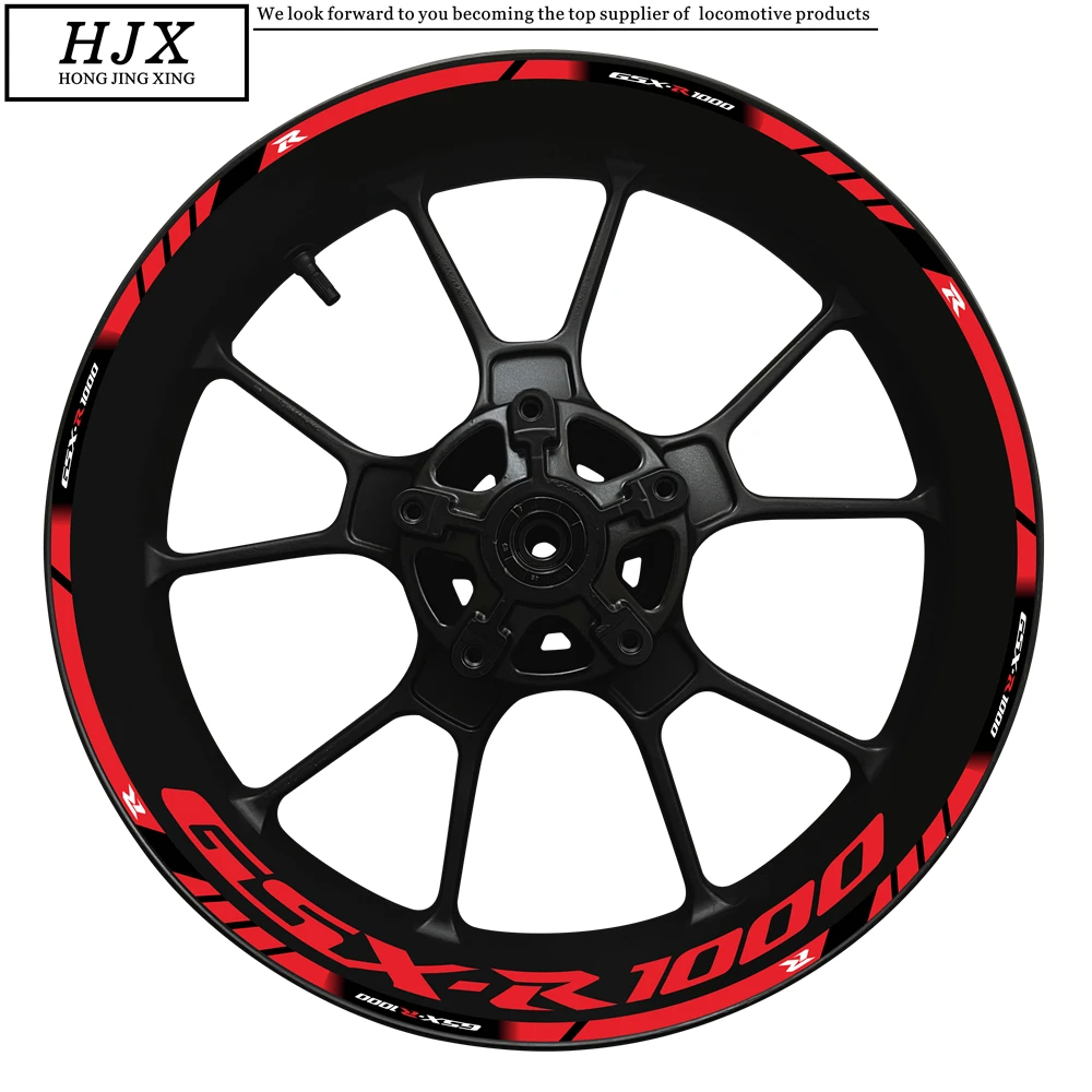

For Suzuki GSX-R1000 Motorcycle Wheel Hub Decal Decoration Set GSX1000R GSXR1000 Gsxr 1000 R Rim Reflective Waterproof Sticker