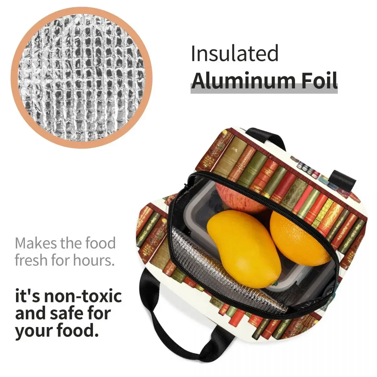 Jane Austen античный Ланч-бокс для книг термоохладитель пищевая изолированная сумка