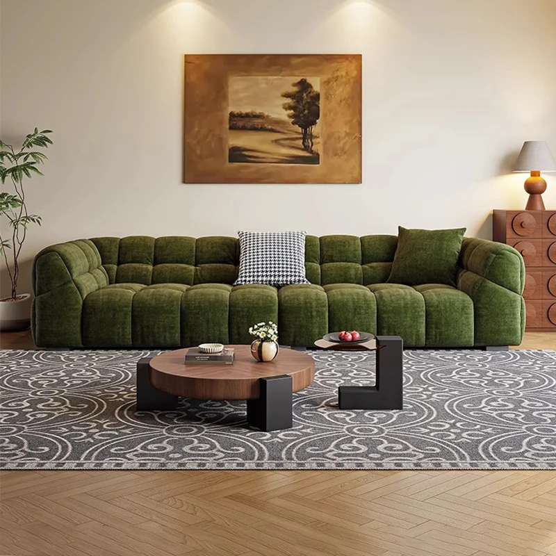 Современные простые диваны прямой ряд деревянные King Size с откидной спинкой