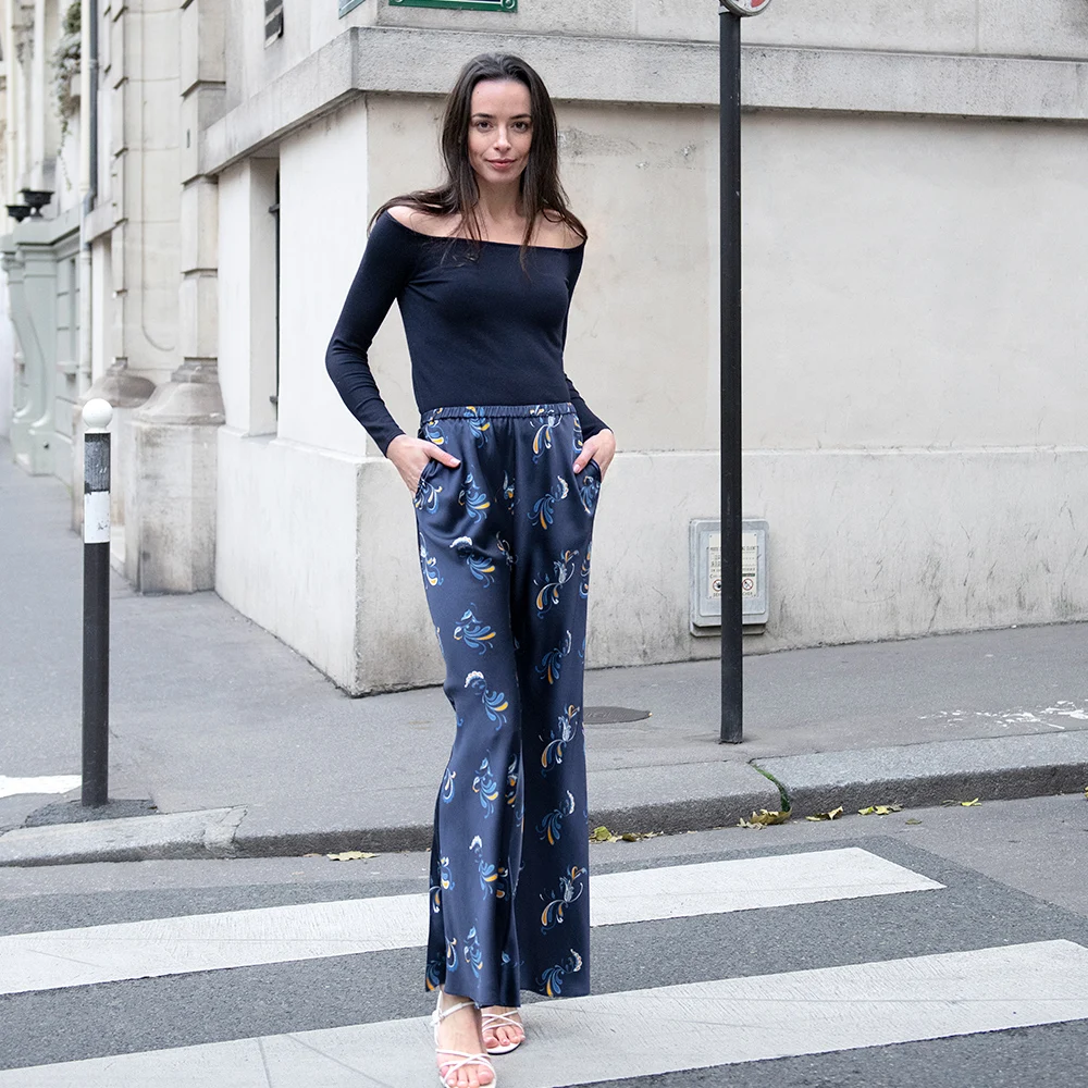 Рисунок 5 - Шелковые брюки LILYSILK с принтом для женщин