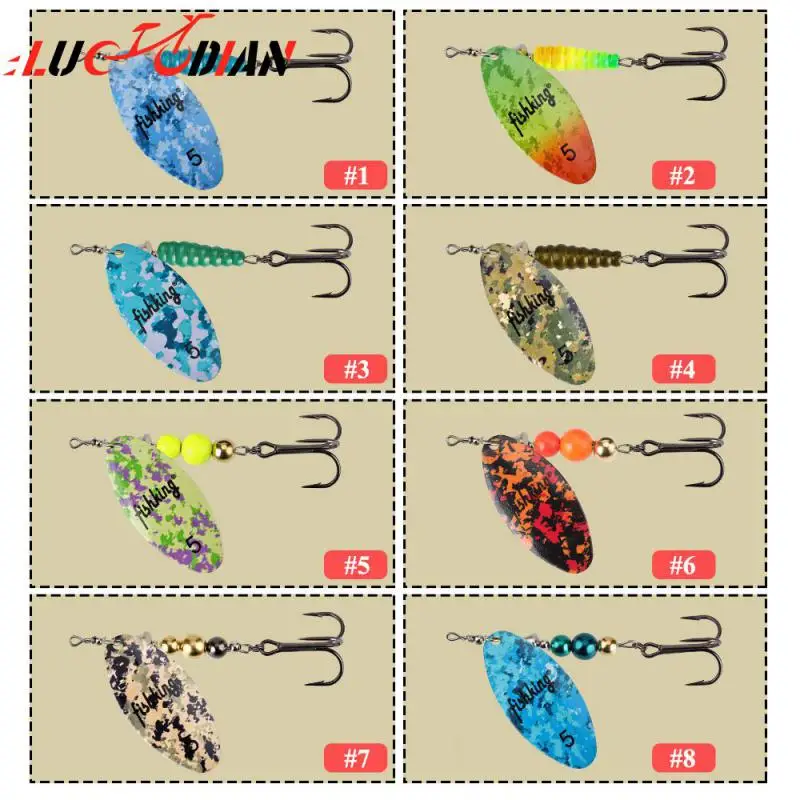 

Fishing Tools Bright Colors Swimbait Spinners Fishing Tackle Hard Baits 21g Freshwater Saltwater Fishing Spinner Lure Luya Bait