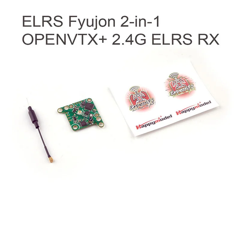 

HappyModel ELRS Fyujon модуль 2 в 1 Встроенный приемник ELRS 2,4 ГГц и 5,8 ГГц 48CH открытая передача изображения VTX для дрона RC FPV
