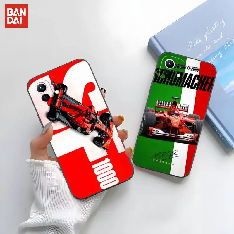 

For Schumacher Formula 1 F1 Phone Case For Xiaomi Redmi 10T 9S 8T 7 5A 5 4 Note 10 9 8 11 6 Pro High Quality Mobile Phone Bag