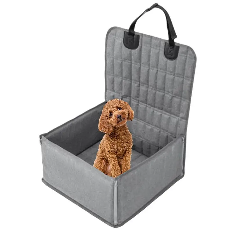 

Dog Car Seat Travel Carrying Doggie Booster Cage And Breathable Folding Soft & Washable For Cats Or Other Small Pets Carrier