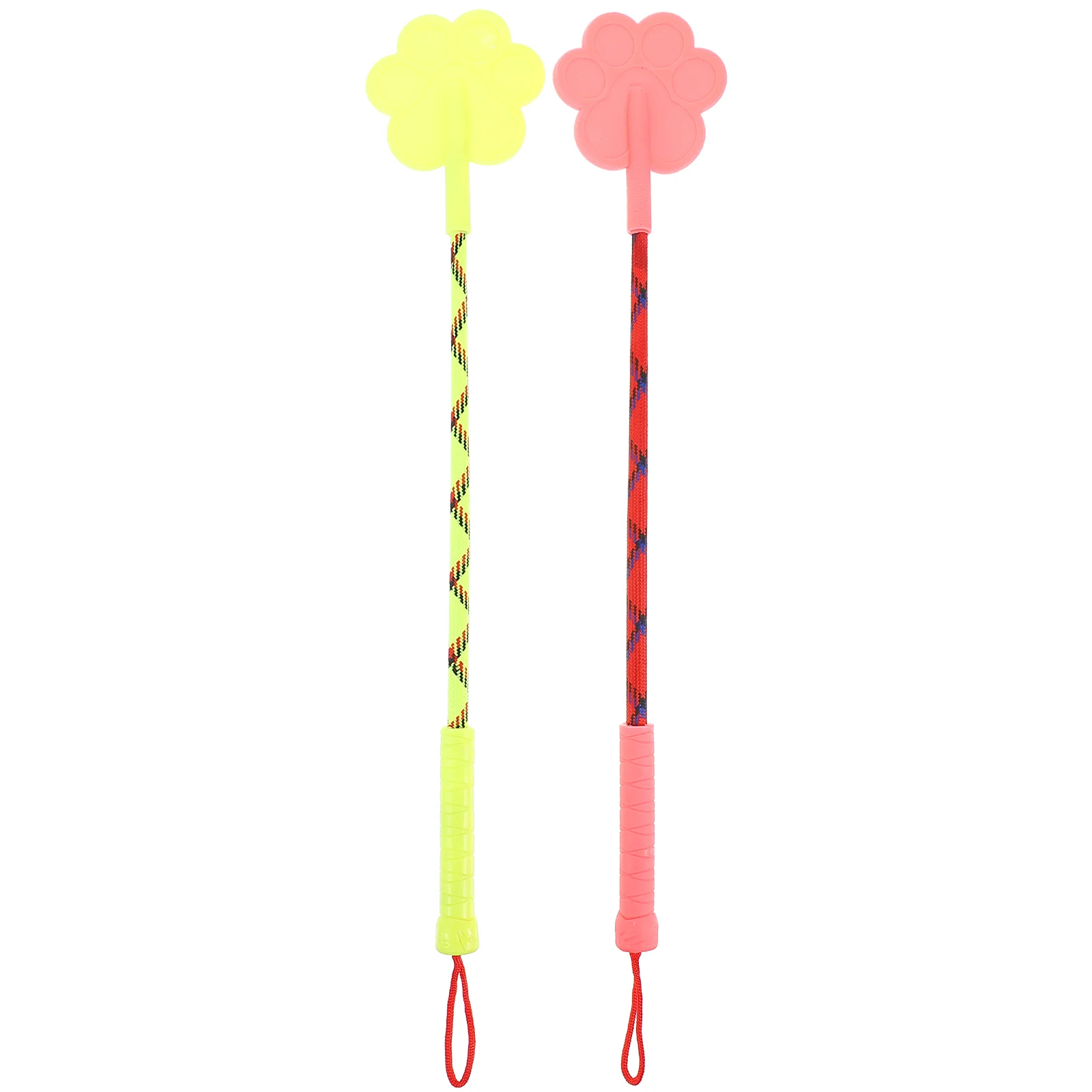 

2Pcs Paw Shape Rubber Dog Training Pat Pet Training Tool Gift No Hurt Dog Training Whip for Dog Puppy (Random Color,