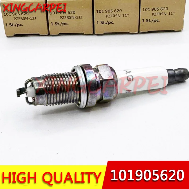 4 шт. 101905620 PZFR5J11 PZFR5N11T 101905600 FR7HPP332W иридиевая Свеча зажигания для Audi Golf VW Skoda 101 905 620