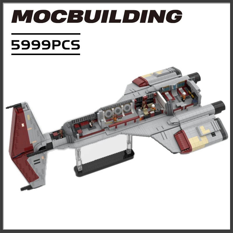 

New Star Plan Creator expert MOC Blocks UCS Republic Knights hammerhead cruiser Model Starship Series Building Block Kit Toys