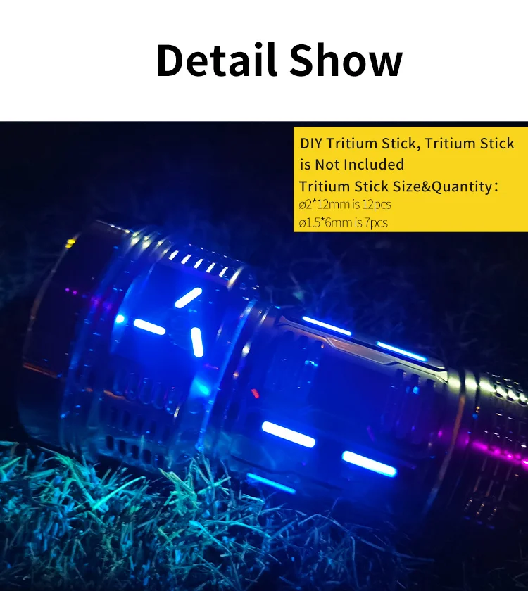 Mateminco гаджеты для повседневного использования 2*12 мм светящаяся трубка