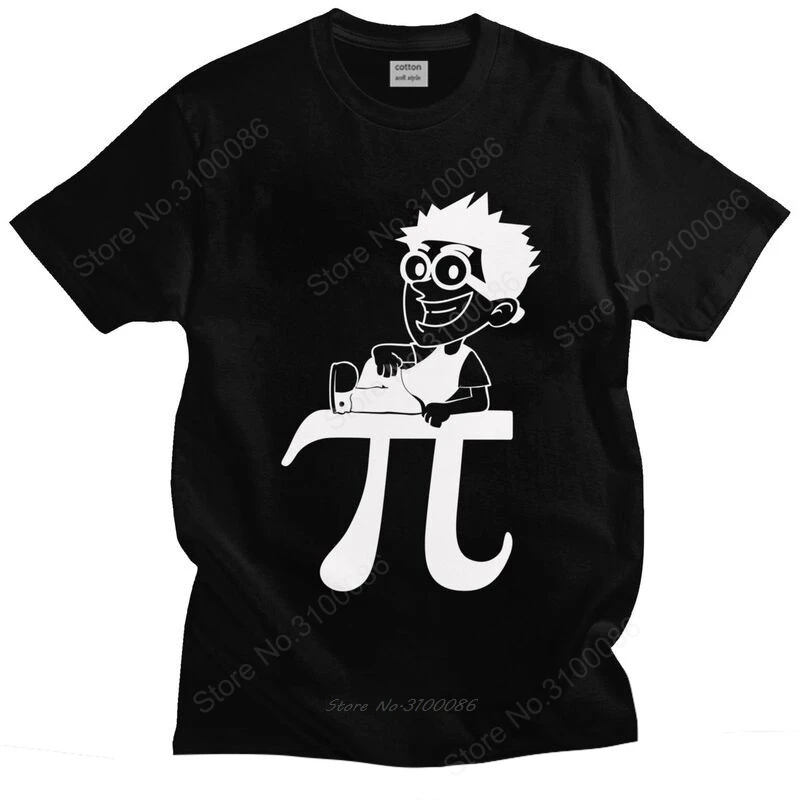 

Cool Funny Pi Man T Shirt Men Short Sleeve Geek Math T-shirt Streetwear Tee Cotton Regular Fit Tshirts Gift