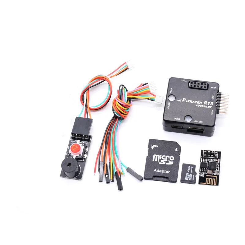 

Контроллер полета Pixracer R15 Autopilot ESP8266 Wi-Fi PX4 Pixhawk для FPV гоночного радиоуправляемого дрона квадрокоптера мультикоптера