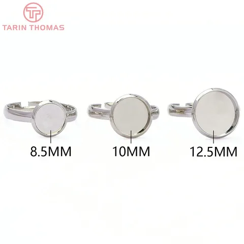 Латунные бусины с кабошоном TARIN THOMAS, 6 шт., золотые, 19,5 мм