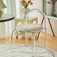 ihome makeup chair bedroom ins wind transparent acrylic chair leisure light luxury dining chair nordic minimalist dressing stool