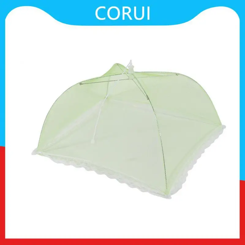 

1pc Meal Vegetable Fruit Cover Washable Breathable Food Covers Umbrella Mesh Lace Anti Fly Mosquito Food Covers Foldable