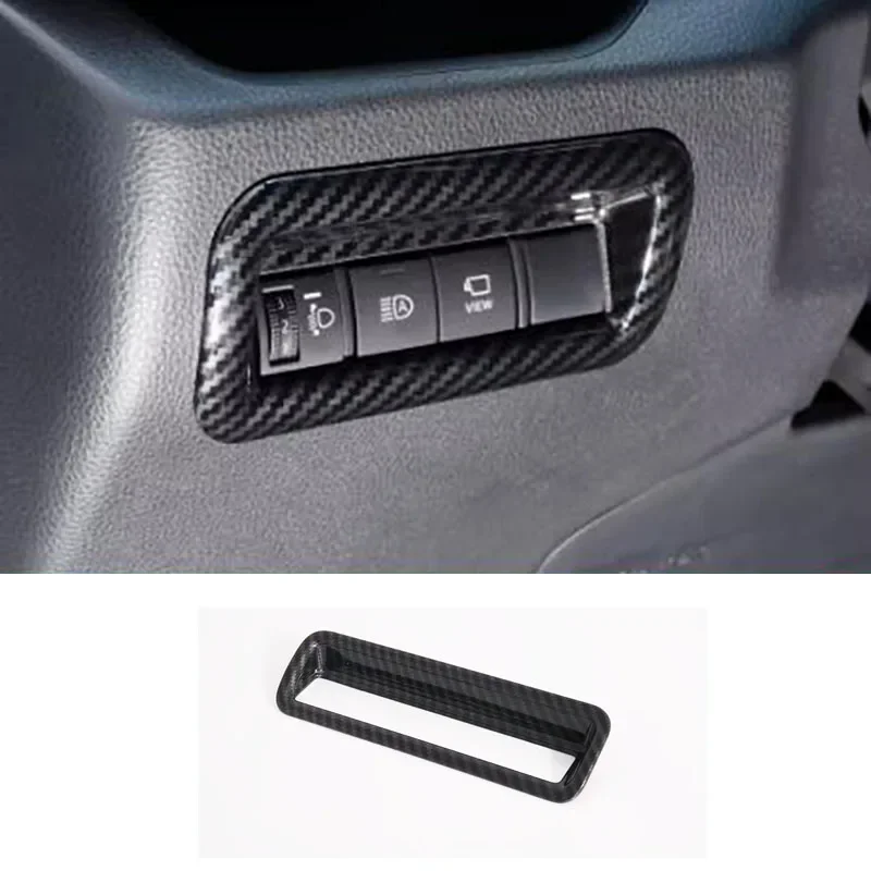 

Для Toyota RAV4 RAV 4 2019-2022 2023 аксессуары для салона автомобиля из углеродного волокна консоль переключения передач панель переключателя оконного переключателя крышка отделка