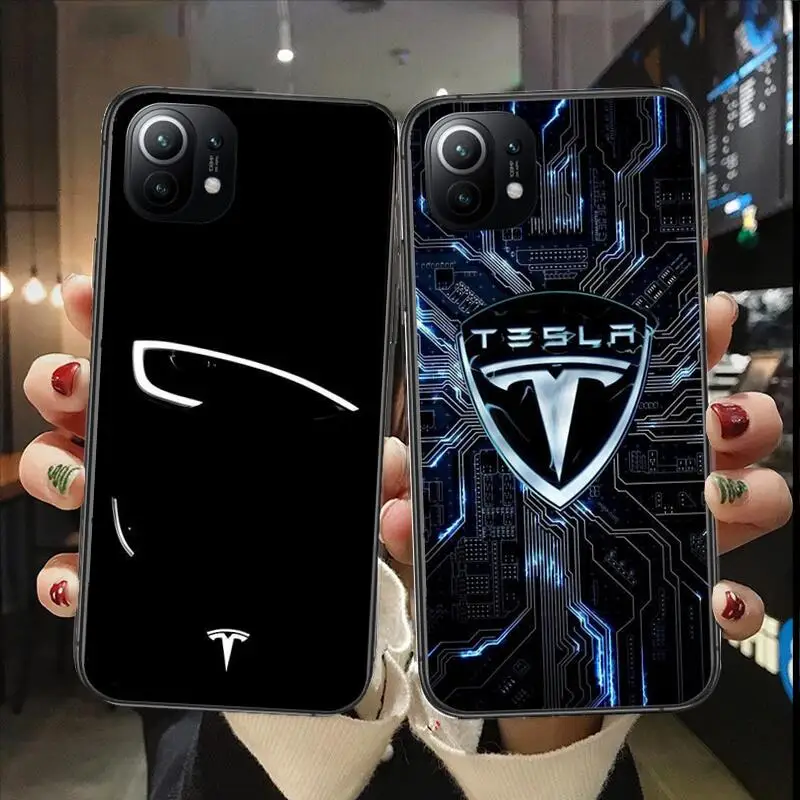 

New Energy Car Tesla Luxury Soft Phone Case For Xiaomi 13 12 11T 9 11 10C 9T 8 9SE 11i Lite Ultra Note10 Poco F3 M4 M3 Pro Cover