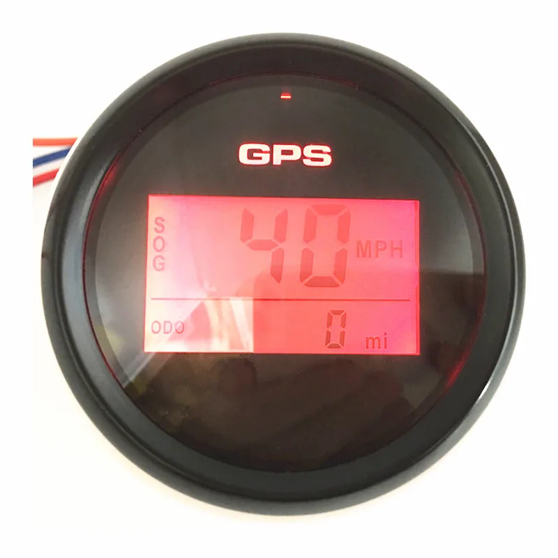 52 мм 0-999 км/ч Mph Knots GPS-спидометры Цифровые одометры скорости Sog Speed Mileometers с 8 видами