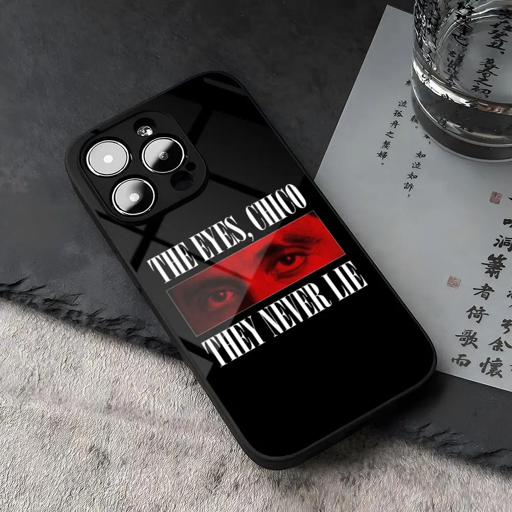 Закаленное стекло Scarface 1983 для iPhone 16 13 14 12 15 11 Pro Max Plus Mini X XR SE2020