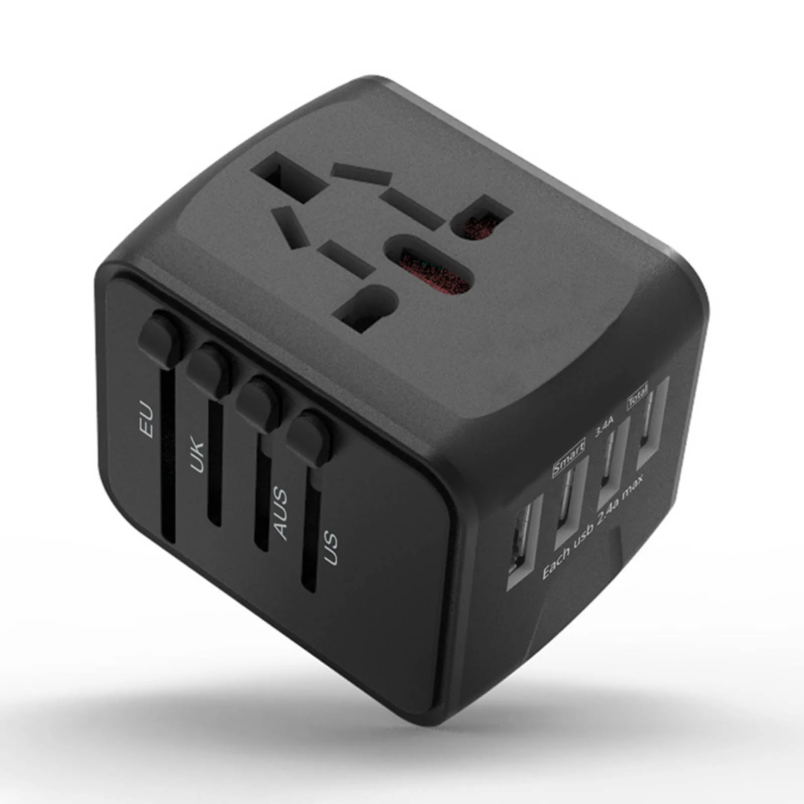 

Многофункциональное настенное зарядное устройство с 4 USB-портами, адаптер питания, универсальное зарядное устройство для путешествий, США, ...