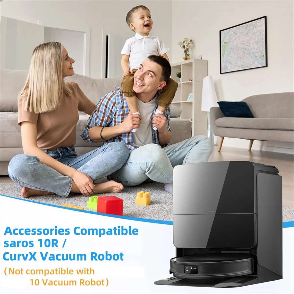 Фото Для Qrevo CurvX/Qrevo EdgeT/Saros 10R/S9 MaxV Тонкие детали Основная боковая щетка HEPA-фильтр Швабра Тканевый мешок для пыли [Zhenyi-TFBC] №4