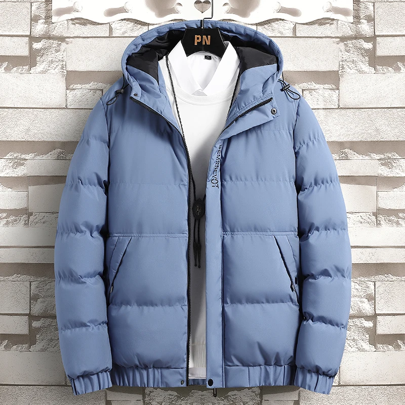 2022 New Casual Clothing Hooded Cotton Padded Jacket Men's Autumn Winter Jackets Thick Warm Outwear Parkas Coat Male