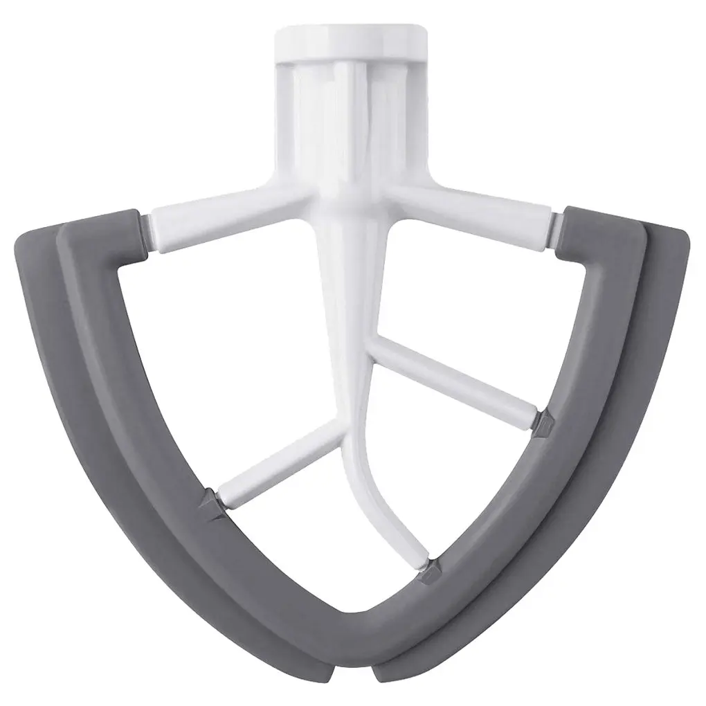 

Лопасть силиконовая алюминиевая для миксера, профессиональное приспособление для замены плоских венчиков с наклонной головкой, моющееся