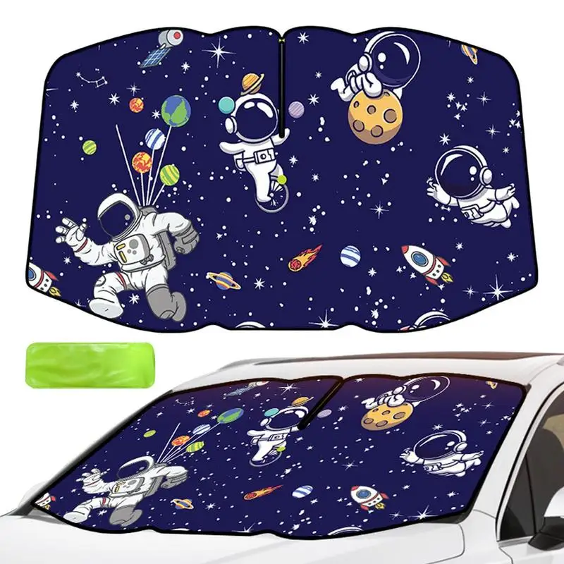 

Солнцезащитный козырек на лобовое стекло, складной солнцезащитный козырек на лобовое стекло для автомобиля, мультяшный солнцезащитный козырек, защитные блоки с УФ-лучами