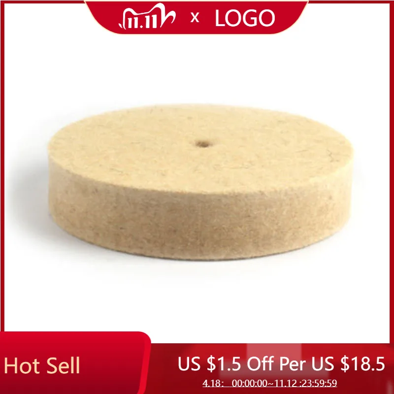 

1PC 5 Inch Wool Polishing Pads Buffing Angle Grinder Wheel Felt Polishing Disc Pad Set 125mm for Metal Marble Glass Ceramics