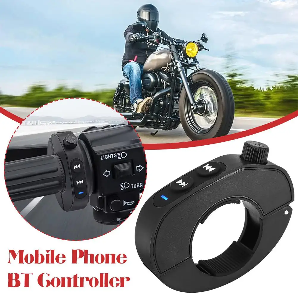 Фото Автомобильный беспроводной мобильный телефон Bluetooth-контроллер мотоциклетное колесо водонепроницаемая кнопка рулевого управления Y6C2 №2