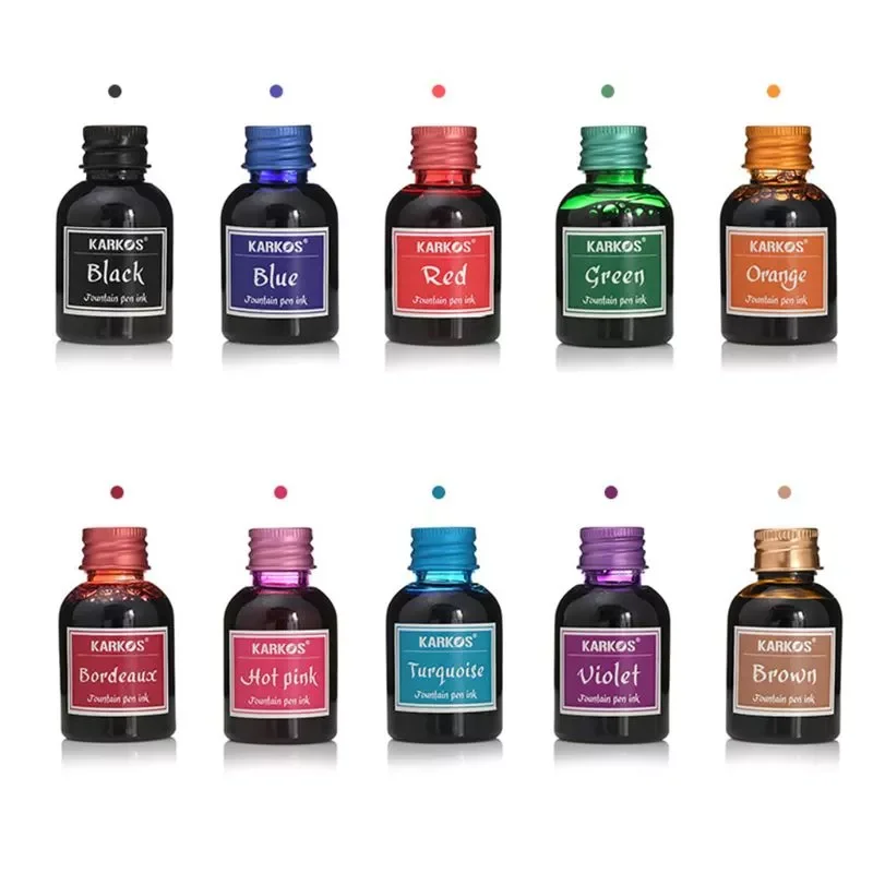 

Color 1 Bottle Pure Colorful 30ml Fountain Pen Ink for Refilling Inks Stationery School Office Supplies