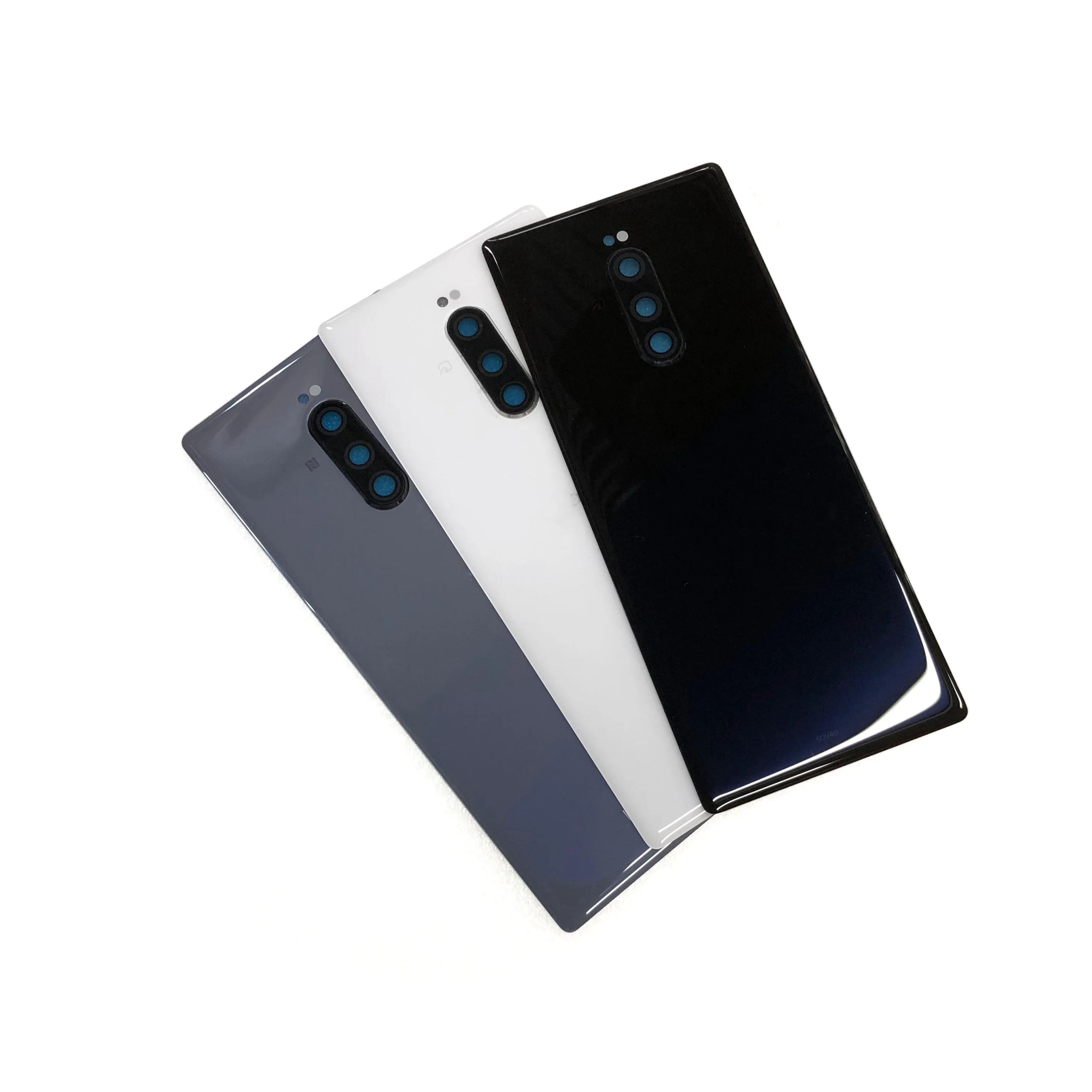 Задняя крышка корпуса для Sony Xperia 1 X1 J9110 X1ii Mark 2 задняя крышка батарейного отсека чехол с рамкой камеры запасные части
