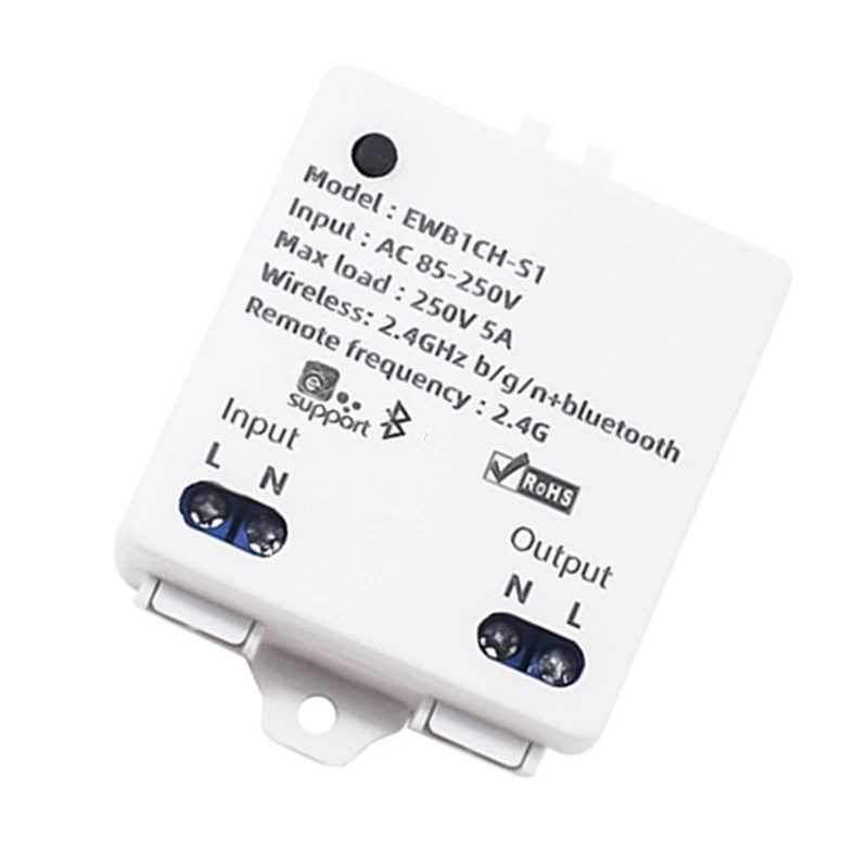 

EWELINK Smart Wifi Light Switch Module 1CH AC 85-250V 2.4G Remote Control 1 Channels Inching Relay For Alexa Google Home