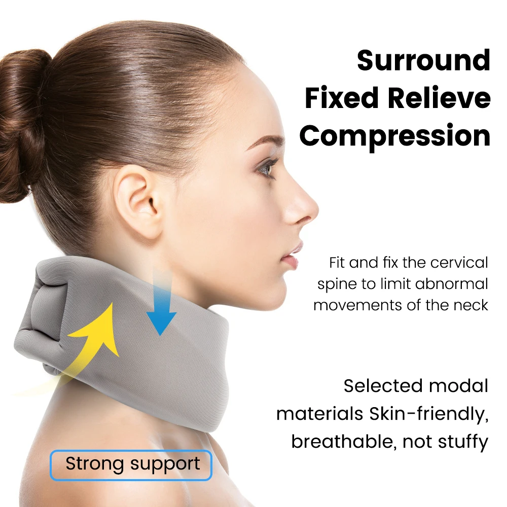 

Medical Cervical Neck Traction Prevent leaning forward Neck Fixation Support Posture Corrector Collar Protector Health Tool